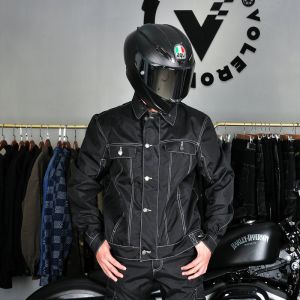 VOLERO 沃镭锣 摩托车骑行服四季牛津布防水机车服防摔夹克赛车服